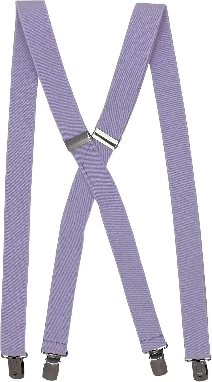 Spencer J's Men's X Back Suspenders & Bowtie Set Variety of Colors