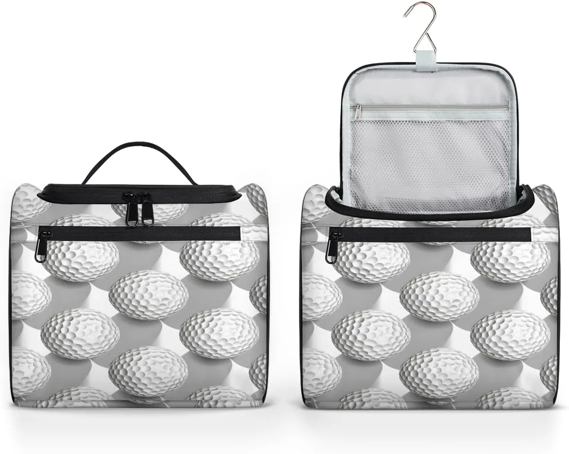 Sports Golf Travel Toiletry Bag for Women Large Capacity Wide-open Makeup Organizer Cosmetic Travel Bags for Toiletries