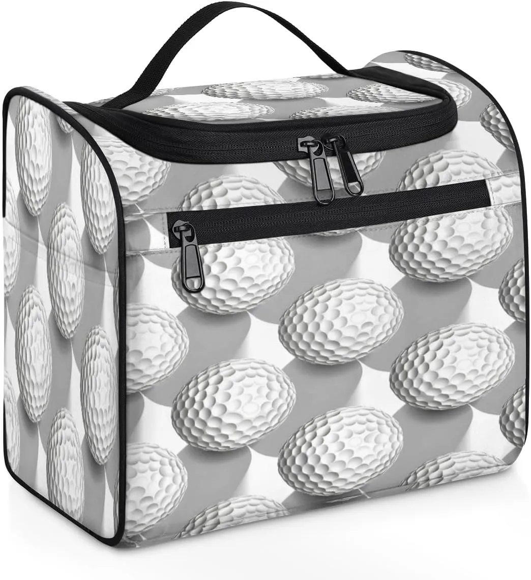 Sports Golf Travel Toiletry Bag for Women Large Capacity Wide-open Makeup Organizer Cosmetic Travel Bags for Toiletries