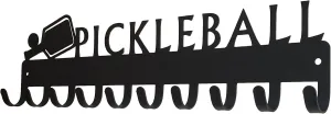 Sports Medal Hanger Display for Pickleball Ribbons - 14.5 inches with 10 Hooks - Made in The USA