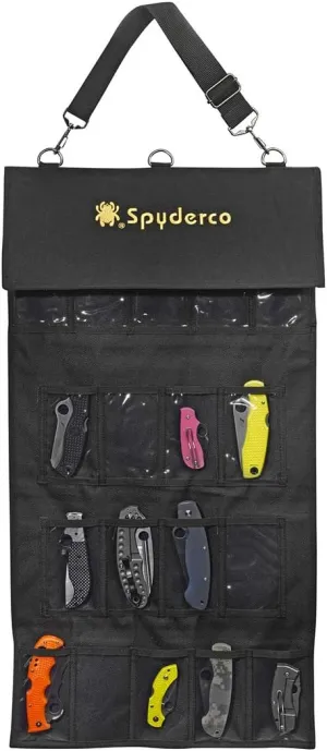 Spyderco Small SpyderPac - 18 Deep Pockets with Heavy Duty Polyester Design and Clear Plastic Window - SP2
