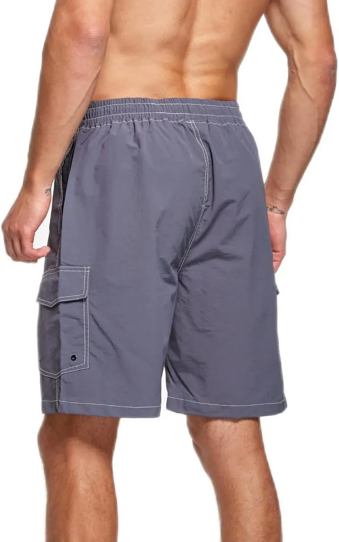 STICKON Mens Swim Trunks Quick Dry Summer Beach Shorts Board Shorts with Pockets