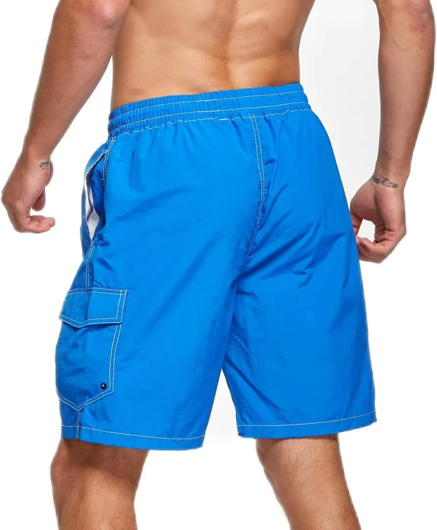 STICKON Mens Swim Trunks Quick Dry Summer Beach Shorts Board Shorts with Pockets
