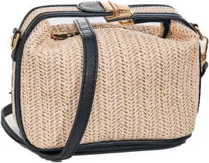 Straw Braided Shoulder Bag,Clutch Straw Bag, Crossbody Bag, Straw Handmade Bag,Woven Purse Summer for Women