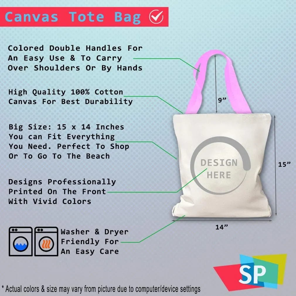 Style In Print Canvas Tote Reusable Shopping Bag Shot Through The Heart I'M to Blame Beach Bags for Women