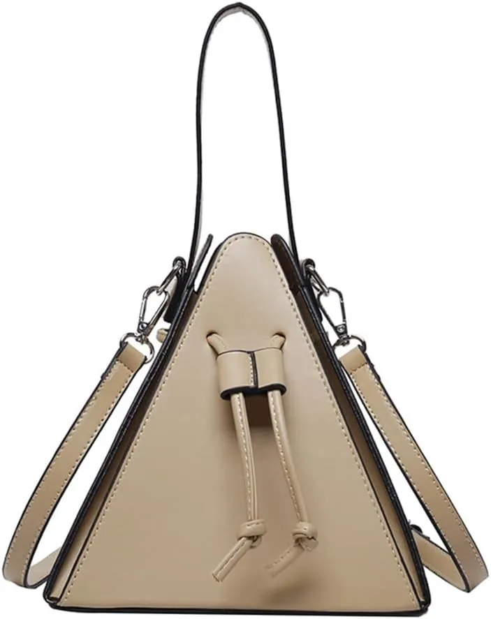 Stylish PU Triangle Shoulder Bag for Women Versatile and Crossbody Bags Handbag
