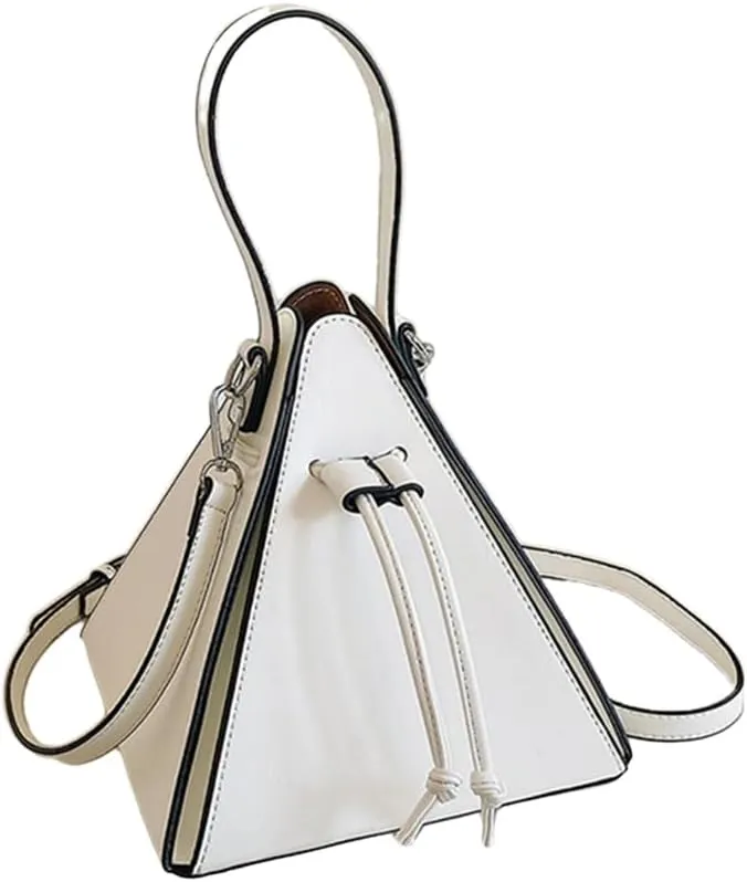 Stylish PU Triangle Shoulder Bag for Women Versatile and Crossbody Bags Handbag