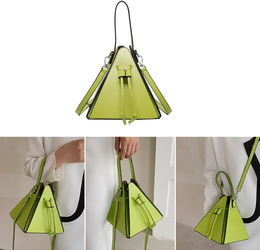 Stylish PU Triangle Shoulder Bag for Women Versatile and Crossbody Bags Handbag