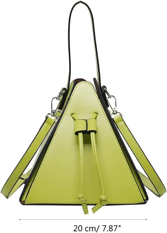 Stylish PU Triangle Shoulder Bag for Women Versatile and Crossbody Bags Handbag