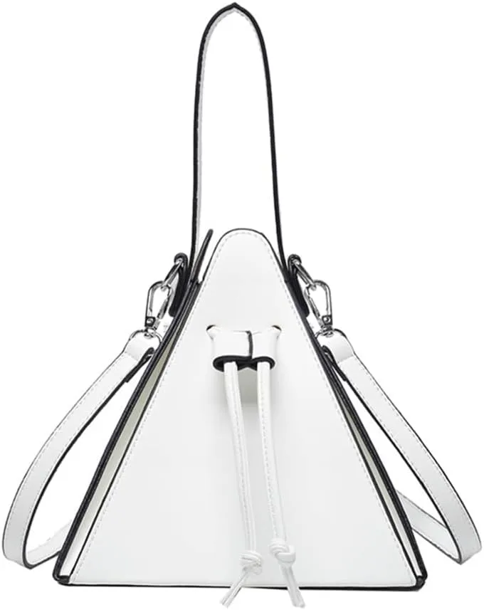 Stylish PU Triangle Shoulder Bag for Women Versatile and Crossbody Bags Handbag