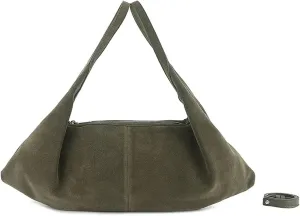 Stylish Suede Shoulder Bag Vegan Leather Purses and Handbags, Fall Classic Crescent Bag For Travel Work Shopping