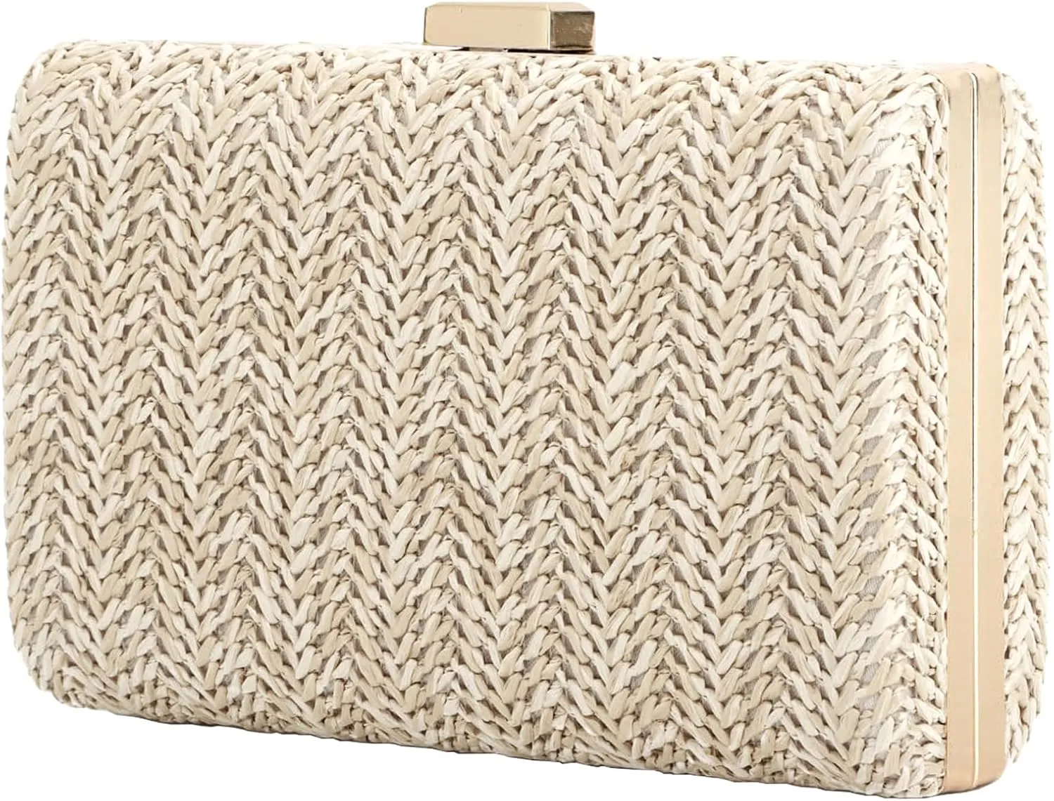 Summer Straw Clutch Purses for Women, Raffia Woven Crossbody Handbags, Evening Bag for Party Wedding