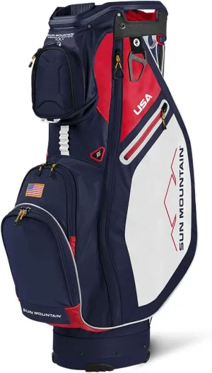 Sun Mountain Sync Cart Bag 2021 - Navy/White/RED