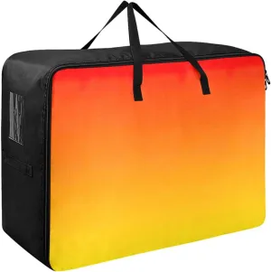 Sunset Gradient Storage Bags, 27.5x19.7x11 In, Garment Storage Organizer Travel Cargo Duffel Bags Storage Organizer for Clothes, Bedding, Comforter