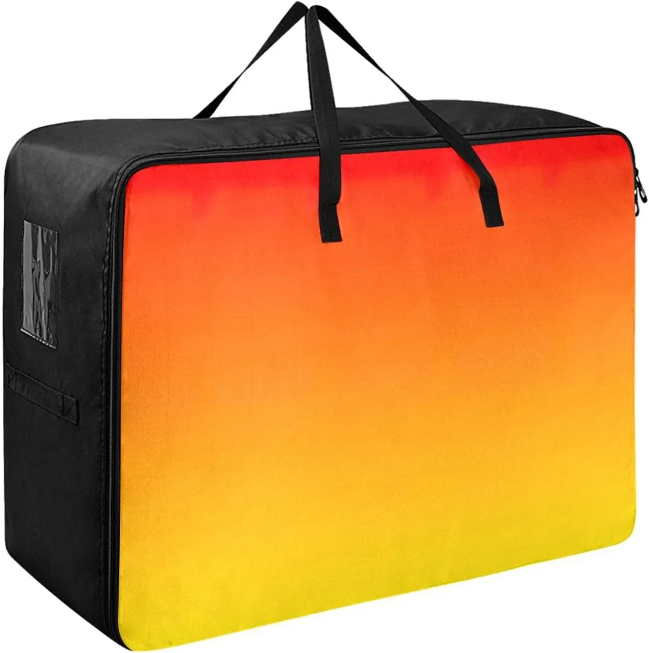 Sunset Gradient Storage Bags, 27.5x19.7x11 In, Garment Storage Organizer Travel Cargo Duffel Bags Storage Organizer for Clothes, Bedding, Comforter