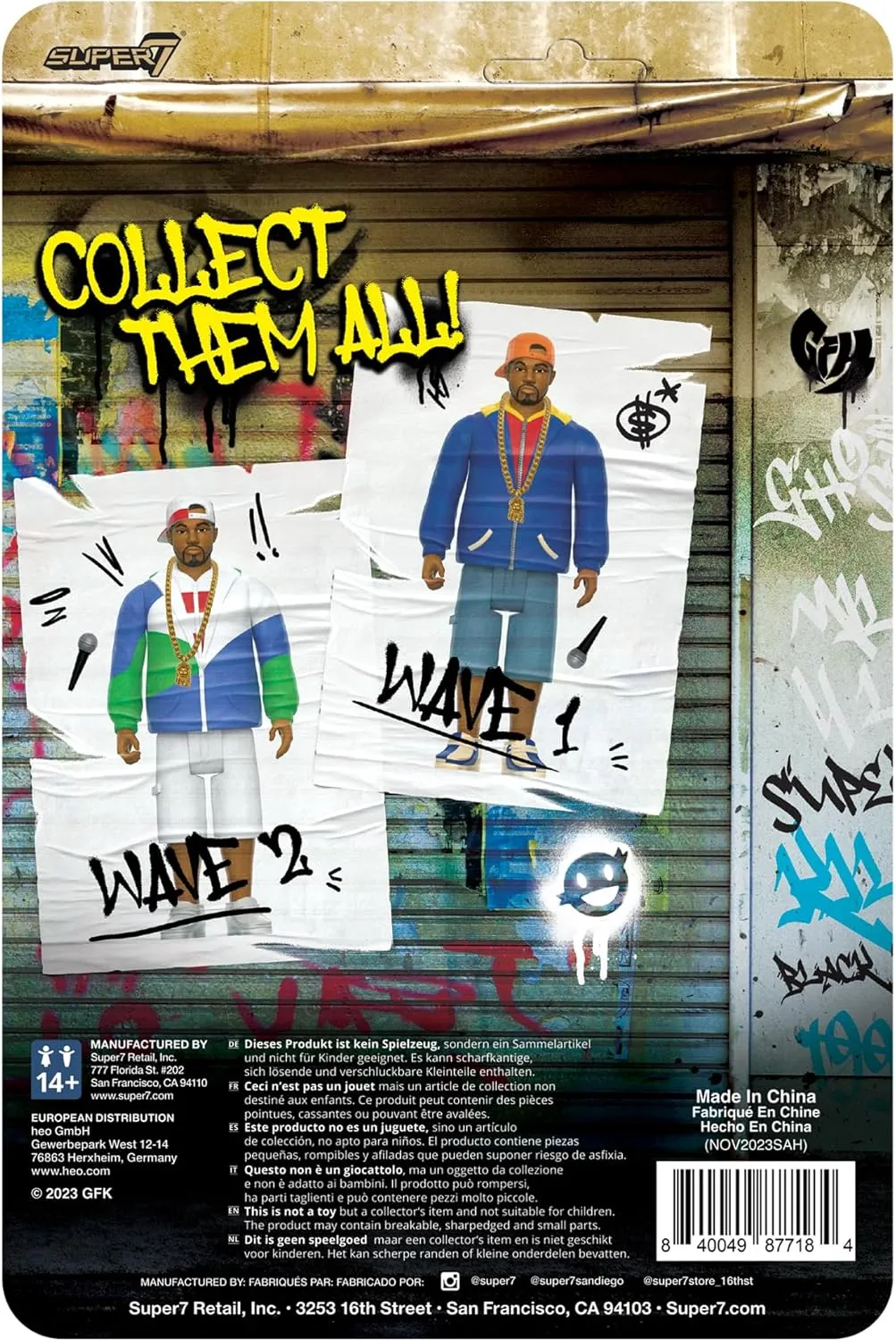 Super7 Ghostface Killah (Can It Be All So Simple) - 3.75" Ghostface Killah Action Figure with Accessories Hip Hop Collectibles and Retro Toys