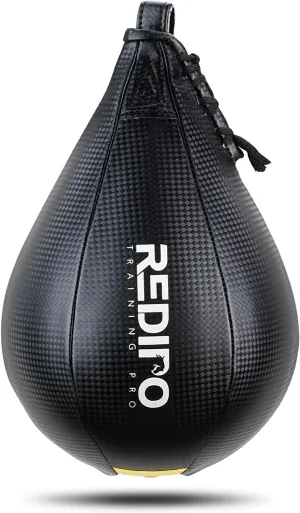 Superior Boxing Speed Bag - PU Leather Speed Punching Ball - Heavy Duty Hanging Swivel Ball for Gym & MMA Muay Thai Sports Fitness - Punching Dodge Striking Speed Reflex Ball