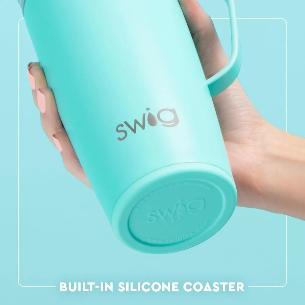 Swig Life 22oz Travel Mug, Insulated Tumbler with Handle and Lid, Cup Holder Friendly, Dishwasher Safe, Stainless Steel, Travel Coffee Cup, Insulated Mug with Lid (Bride to Be)