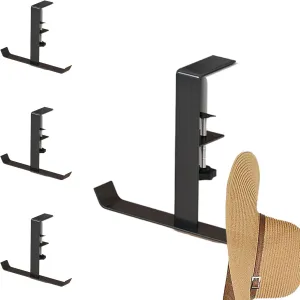 Table Hooks | 4X Adjustable Purse Hanger for Bags,Heavy Duty Desk Headphone Hanger, Christmas Stocking Hangers, Under Desk Hook for Reduce Desk Clutter