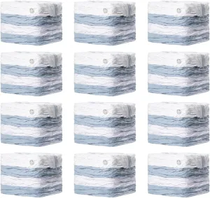 TAILI 12 Pack Vacuum Storage Bags, Jumbo Cube 31x40x15 Inch, Extra Large Vacuum Seale Bags for Comforters Blankets, Bedding, Clothing, Space Saver Closet Organization, Clear