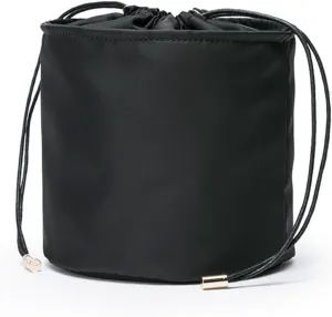 Tall Purse Organizer Insert Womens Canvas Round Handbag Organizer Storage,Handbag Purse Organizer Round Cosmetic Pouch Bag Bucket Makeup Bag