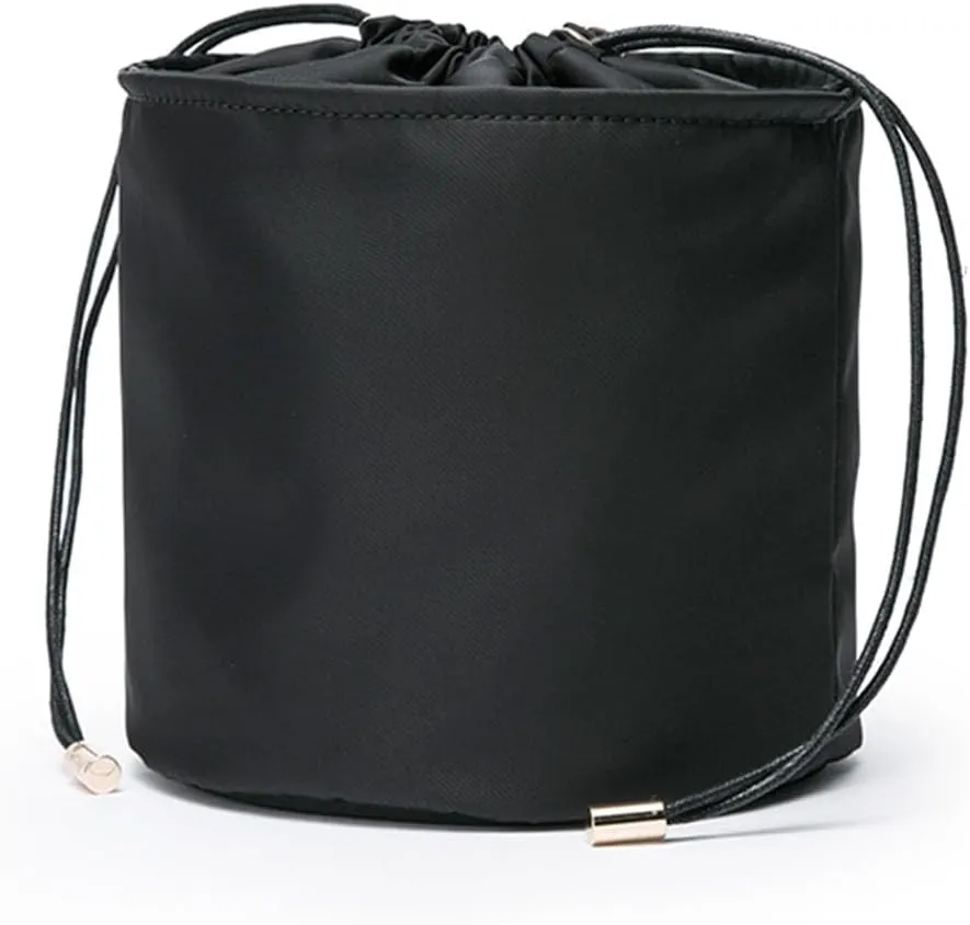 Tall Purse Organizer Insert Womens Canvas Round Handbag Organizer Storage,Handbag Purse Organizer Round Cosmetic Pouch Bag Bucket Makeup Bag
