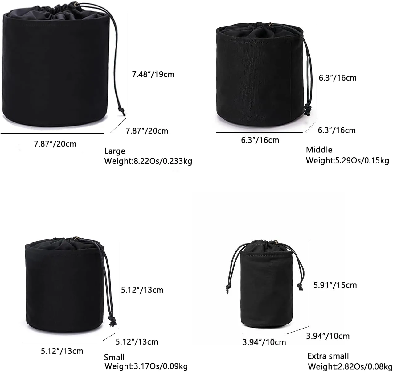 Tall Purse Organizer Insert Womens Canvas Round Handbag Organizer Storage,Handbag Purse Organizer Round Cosmetic Pouch Bag Bucket Makeup Bag