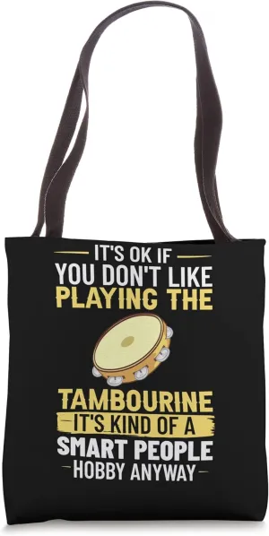 Tambourine Instrument Drum Player Music Beginner Lesson Tote Bag