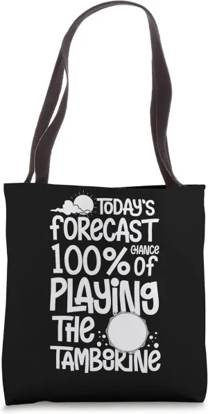 Tambourine Instrument Drum Player Music Beginner Lesson Tote Bag