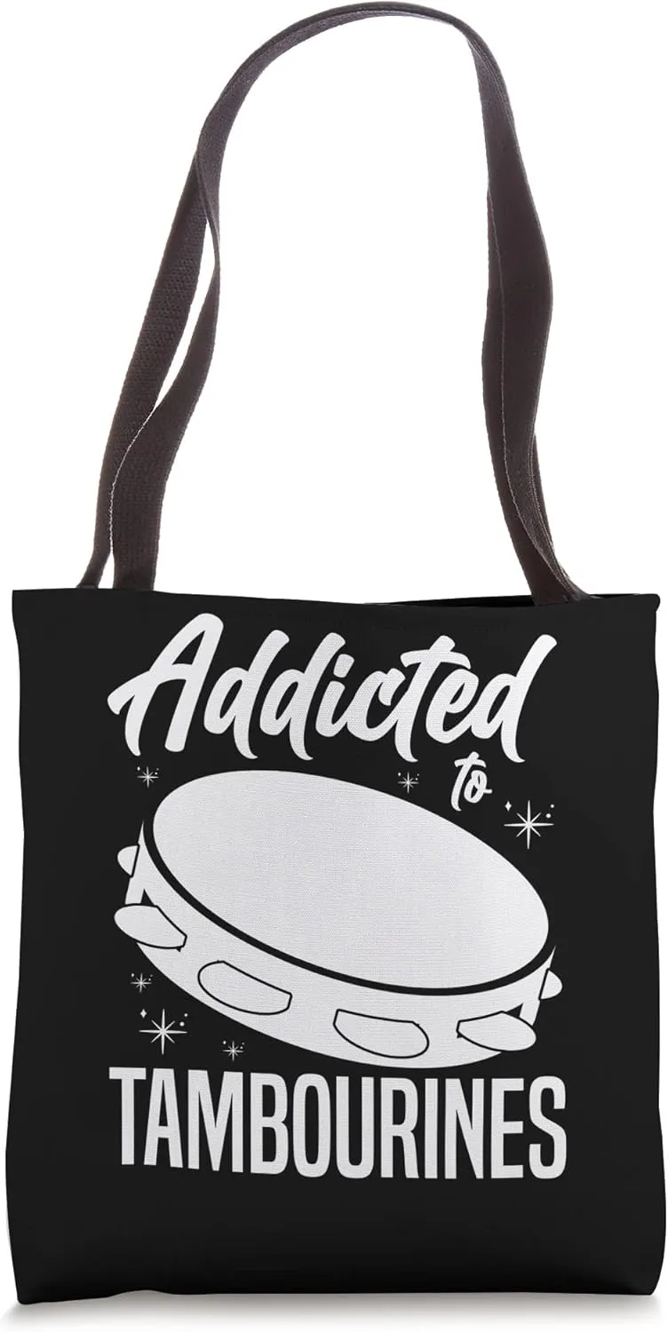 Tambourine Instrument Drum Player Music Beginner Lesson Tote Bag