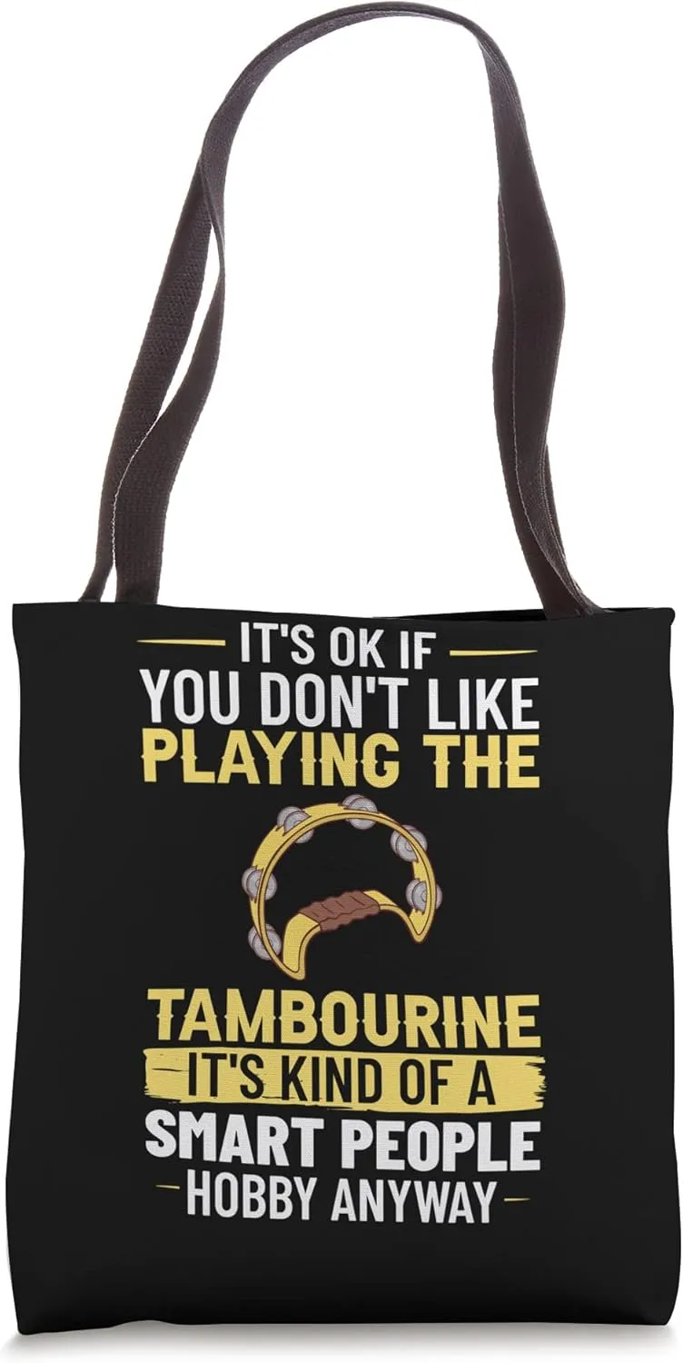 Tambourine Instrument Drum Player Music Beginner Lesson Tote Bag