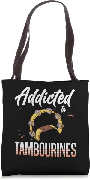 Tambourine Instrument Drum Player Music Beginner Lesson Tote Bag