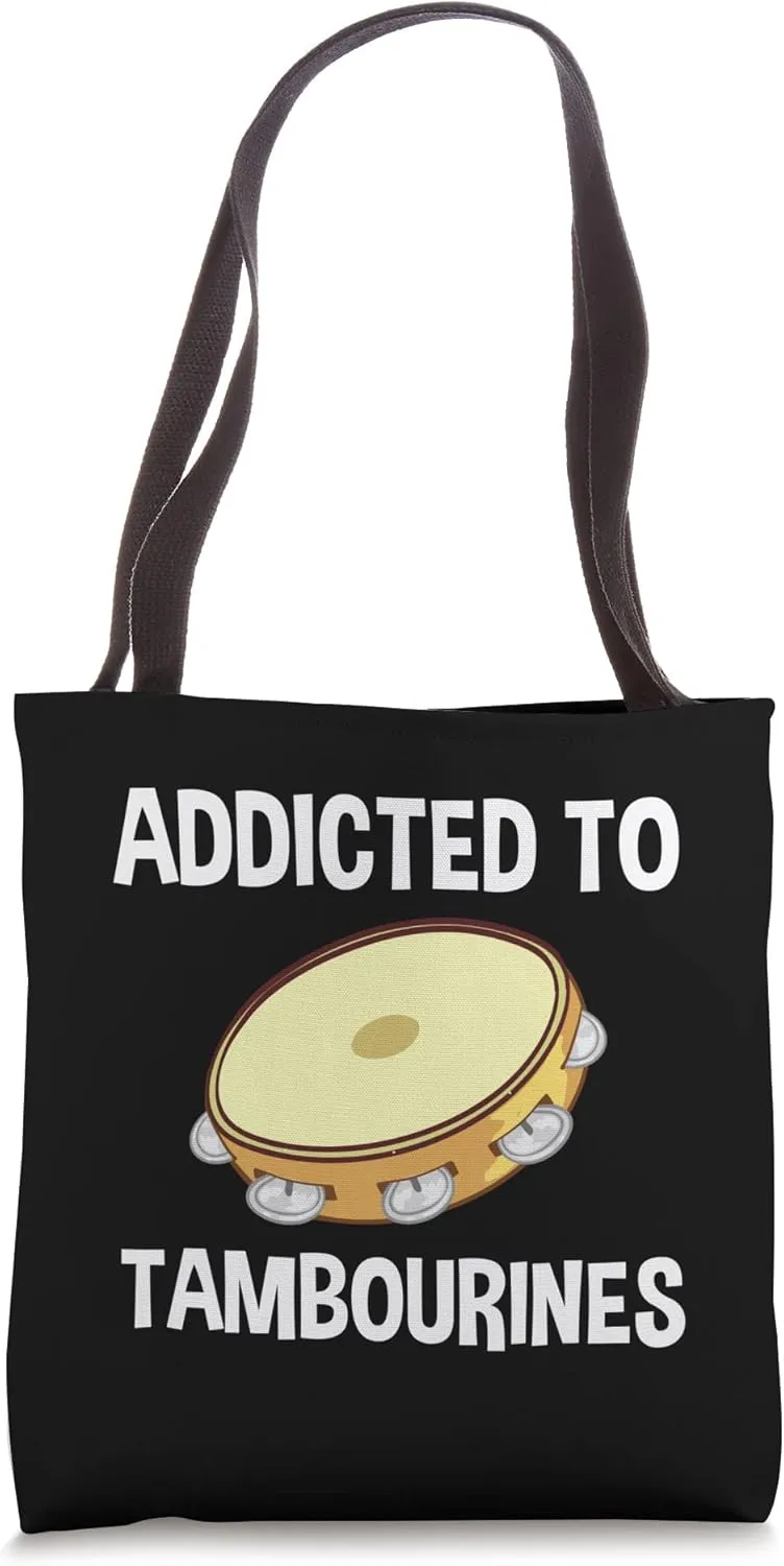 Tambourine Instrument Drum Player Music Beginner Lesson Tote Bag