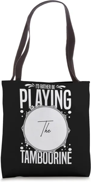 Tambourine Instrument Drum Player Music Beginner Lesson Tote Bag