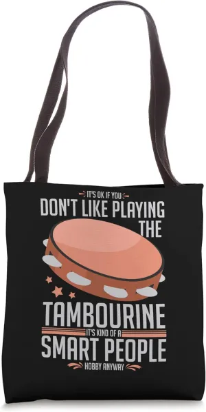 Tambourine Instrument Drum Player Music Beginner Lesson Tote Bag