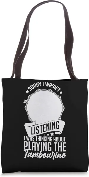 Tambourine Instrument Drum Player Music Beginner Lesson Tote Bag