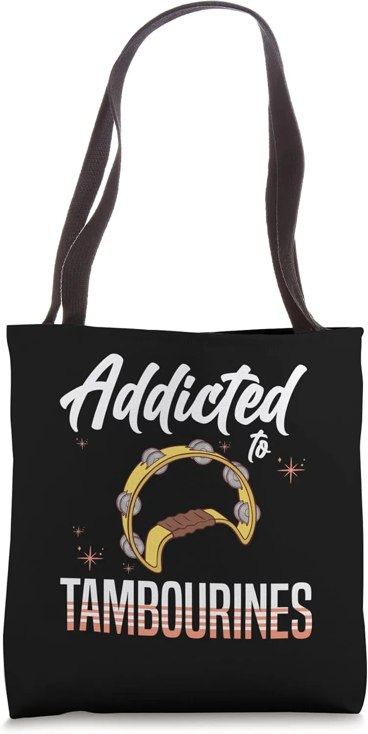 Tambourine Instrument Drum Player Music Beginner Lesson Tote Bag