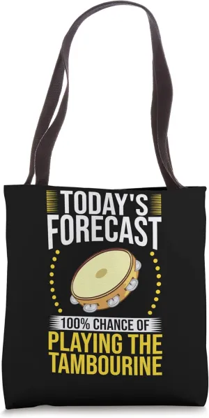Tambourine Instrument Drum Player Music Beginner Lesson Tote Bag
