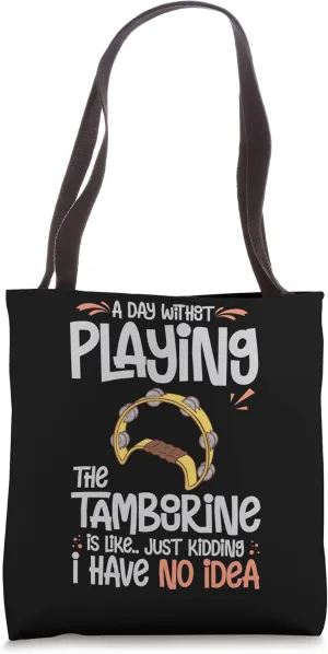 Tambourine Instrument Drum Player Music Beginner Lesson Tote Bag