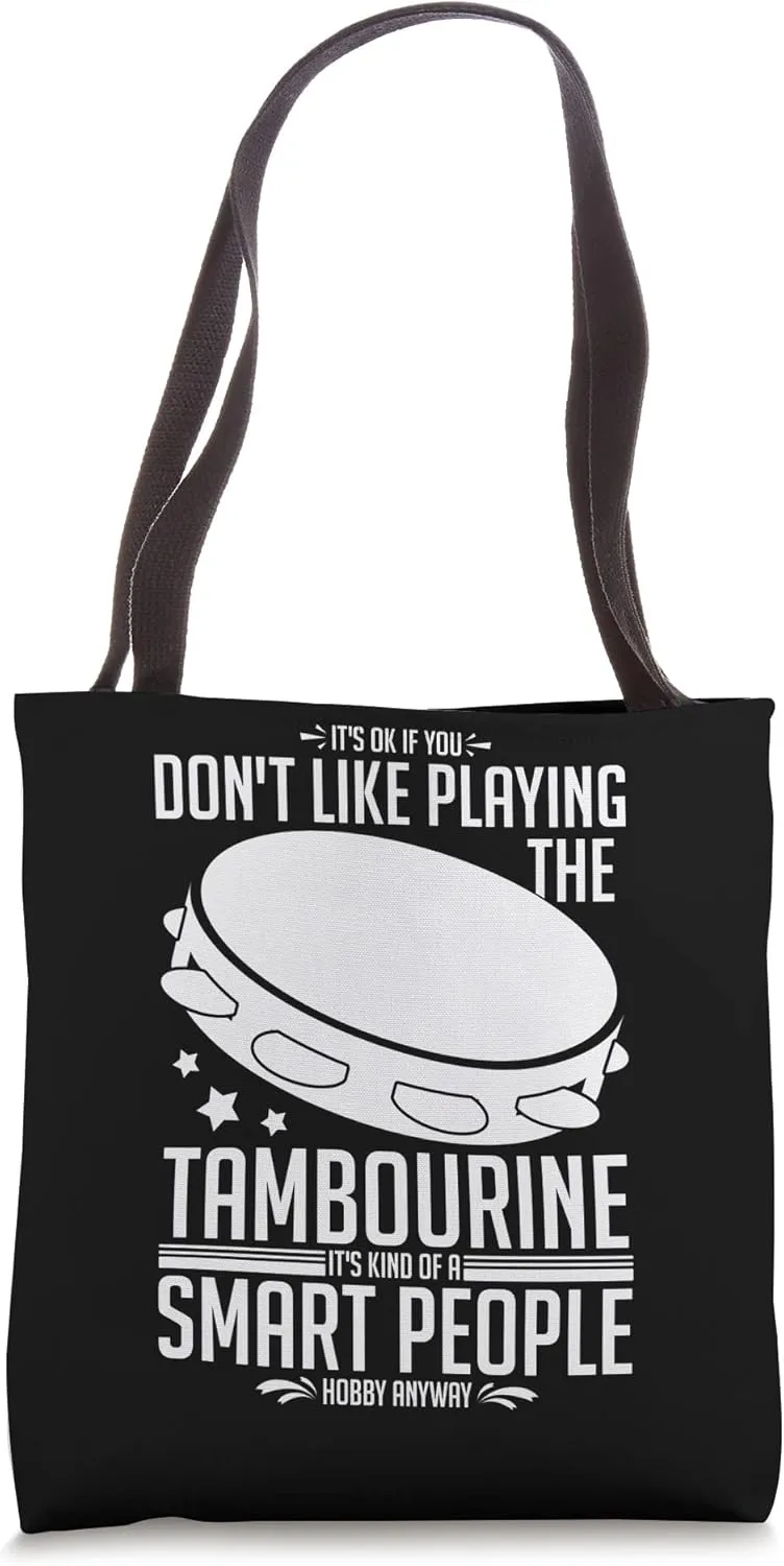 Tambourine Instrument Drum Player Music Beginner Lesson Tote Bag