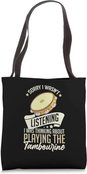 Tambourine Instrument Drum Player Music Beginner Lesson Tote Bag