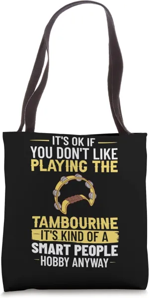 Tambourine Instrument Drum Player Music Beginner Lesson Tote Bag