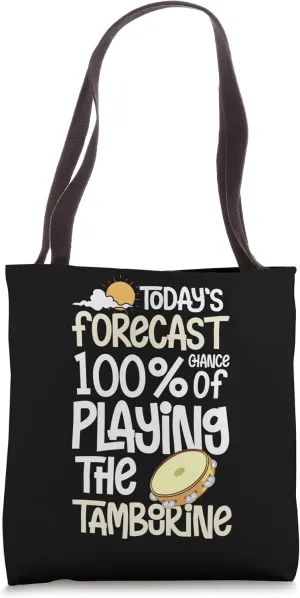 Tambourine Instrument Drum Player Music Beginner Lesson Tote Bag