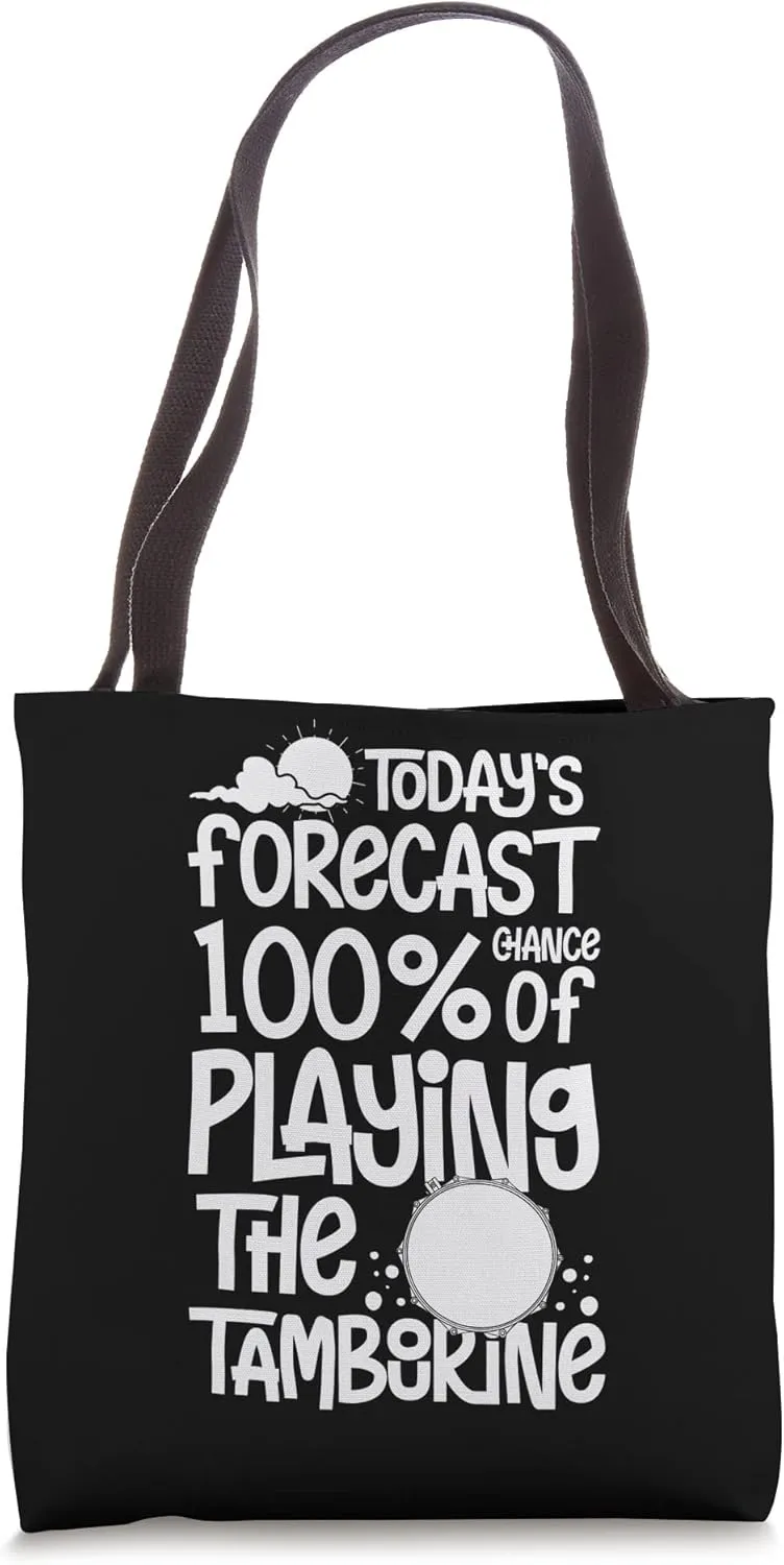 Tambourine Instrument Drum Player Music Beginner Lesson Tote Bag