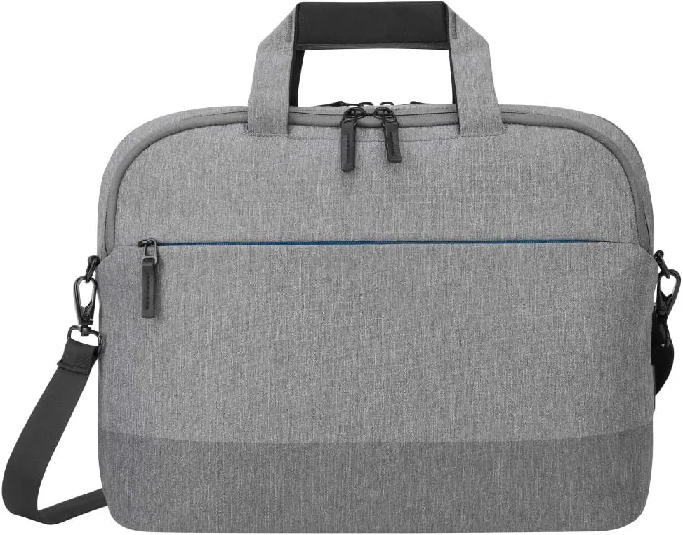 Targus CityLite Pro Modern Slim Laptop Travel Briefcase with Protective Sleeve for 12-Inch to 15.6-Inch Laptop, Grey (TBT919GL)