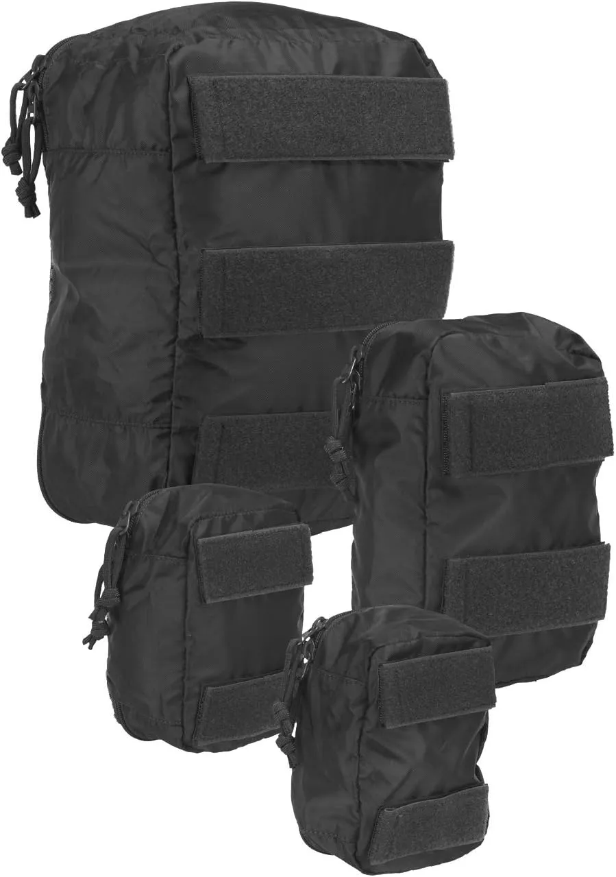 Tasmanian Tiger Modular Tactical Packing Cubes Set - Four Flexible Mesh Pouches with Modular Fastening Multiple Sizes