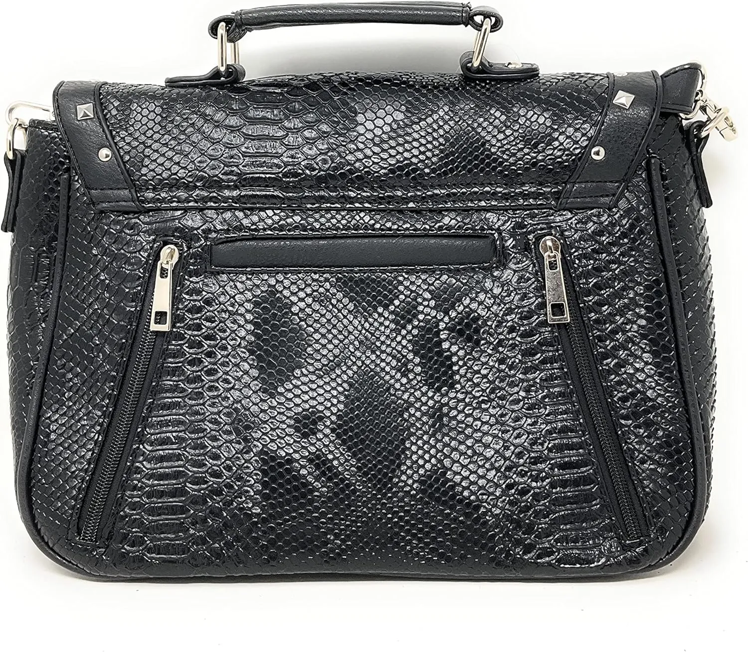 Texas West Women's Embroidered Metal Skull Purse Handbag and Wallet set in 7 colors