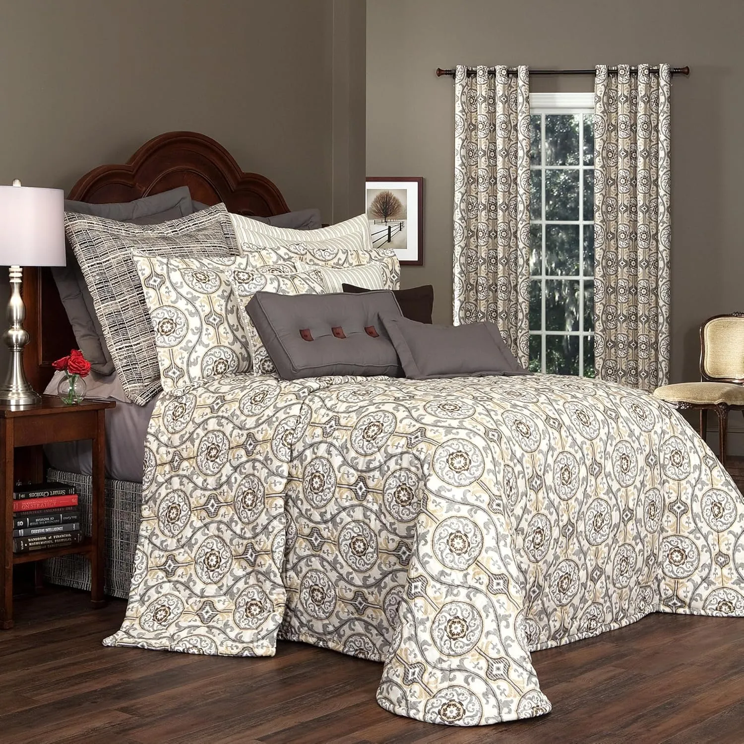 Thomasville At Home Izmir Bedspreads, Queen 118" Long x 102" Wide, Cotton Bedspread