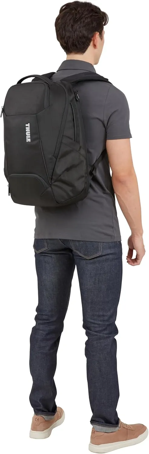 Thule Accent Laptop Backpack New - Fits MacBook - Hardshell Protective Compartment - Quick Access Front Pocket - Side Zipper Pocket - 100% Recycled Fabric - Hidden Back Pocket