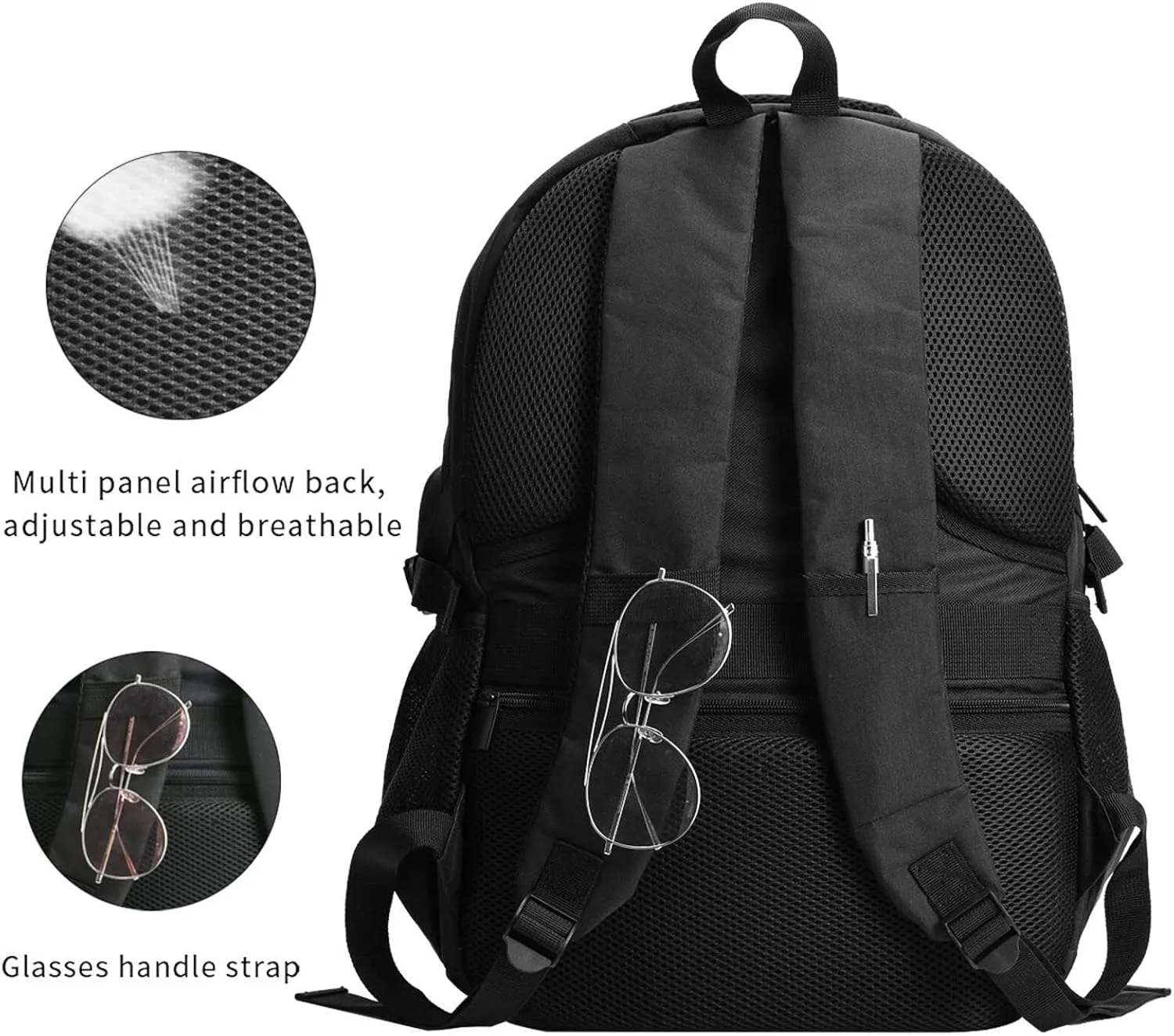 Time to relax in Saint Kitts Flag Business Laptop Backpack Travel Backpacks Outdoor Rucksack Large Bag Daypack with USB Charging Port Multi-Pocket for Hiking Camping